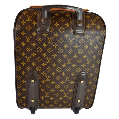 LV Pegase 45 Monogram Canvas Suitcase Bag bottom side