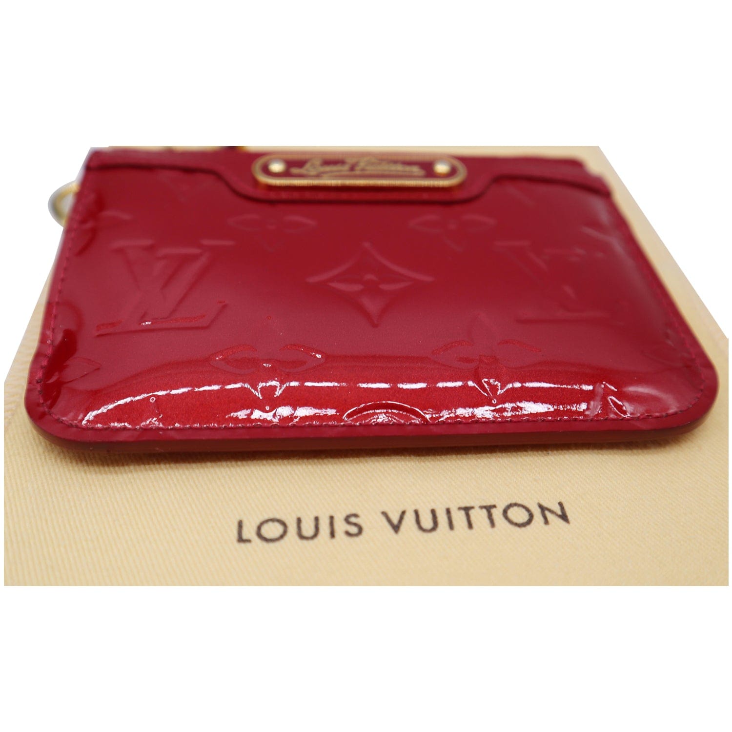 Louis Vuitton Monogram Vernis Pochette Cles Coin Purse Keychain