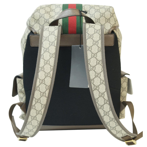 GUCCI Ophidia GG Medium Supreme Canvas Backpack Beige/Ebony 598140