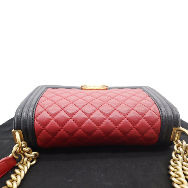 Chanel Medium Boy Quilted Lambskin Leather Shoulder Bag