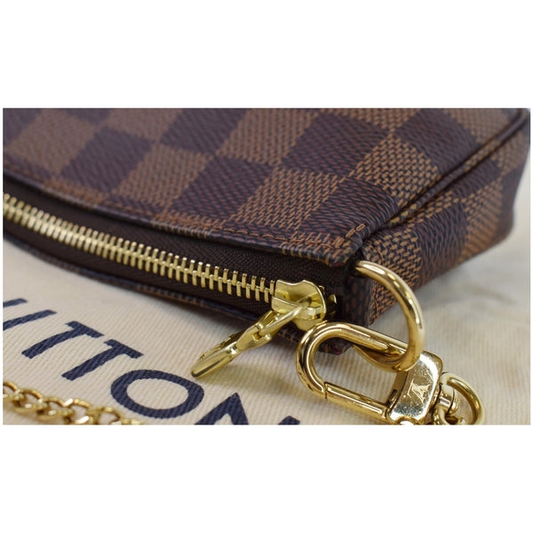 Louis Vuitton Pochette Damier Ebene Accessories Pouch - zip closure 