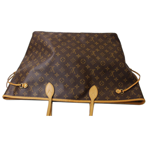 LV Neverfull GM Monogram Canvas Tote Shoulder Bag Brown full view