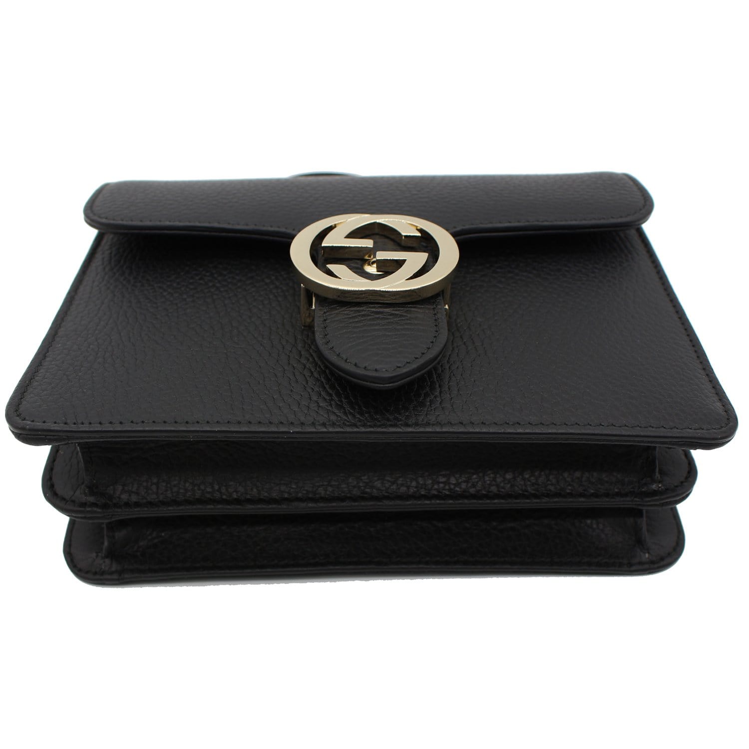 Gucci Interlocking GG Leather Crossbody Bag 510303-1000