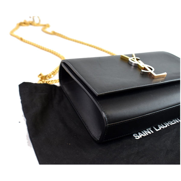 YVES SAINT LAURENT Kate Small Smooth Leather Crossbody Bag Black