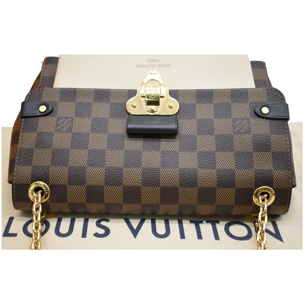 LOUIS VUITTON Vavin PM Damier Ebene Crossbody Bag Brown