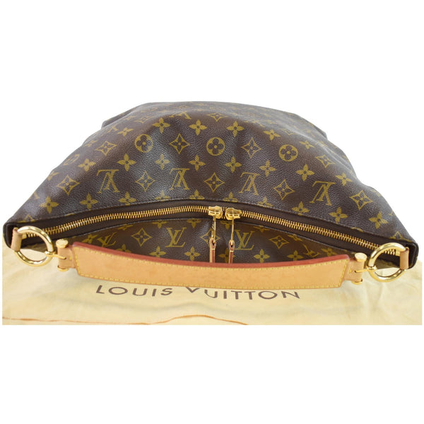 LOUIS VUITTON Sully MM Monogram Canvas Shoulder Bag Brown