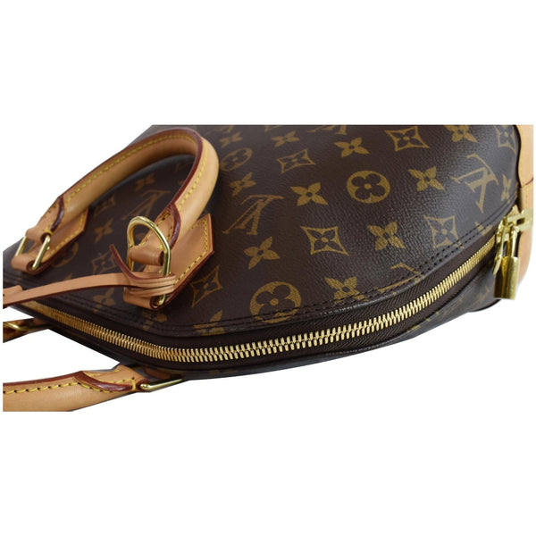 LOUIS VUITTON Alma PM Monogram Canvas Satchel Bag Brown