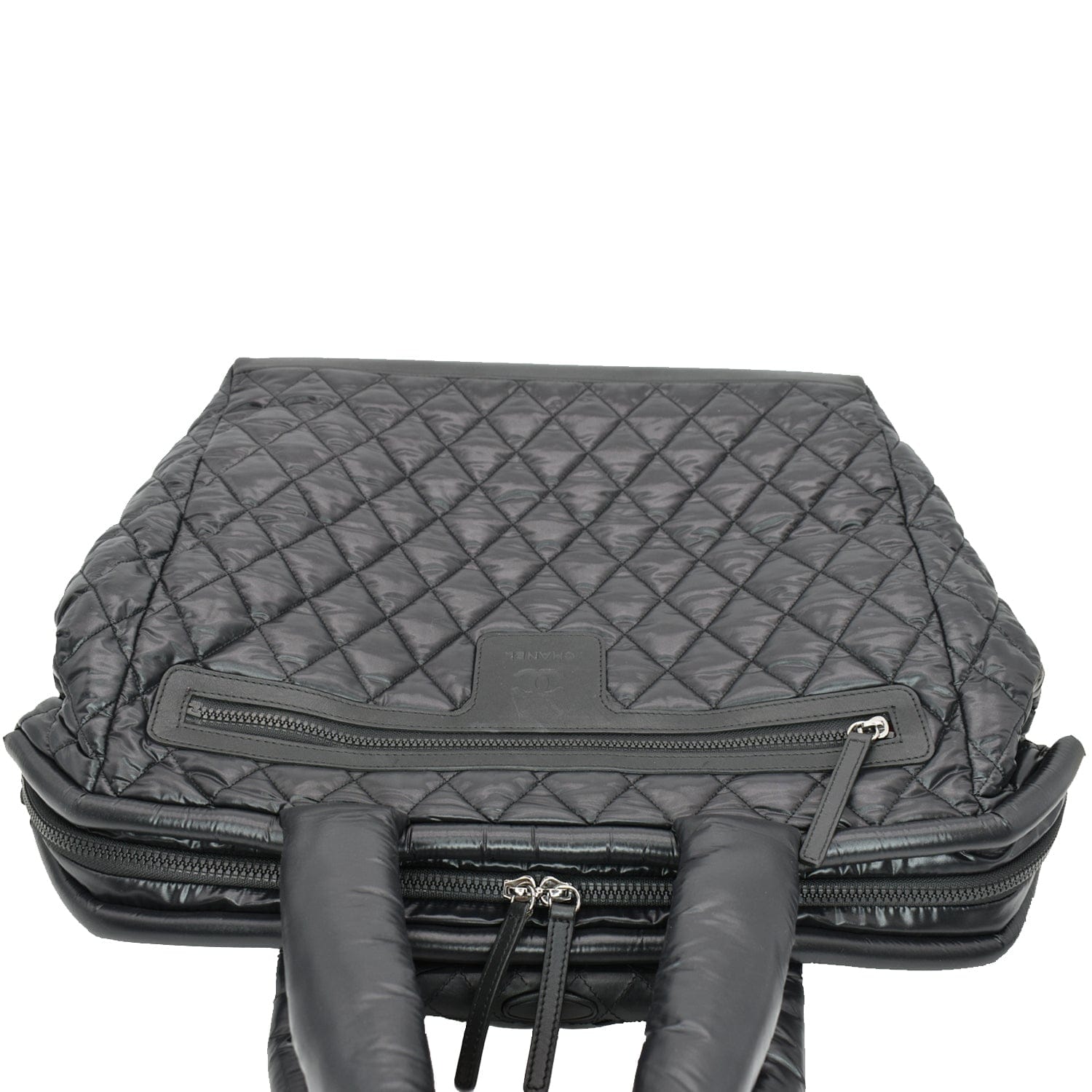 Chanel Black Quilted Nylon Laptop Case 15