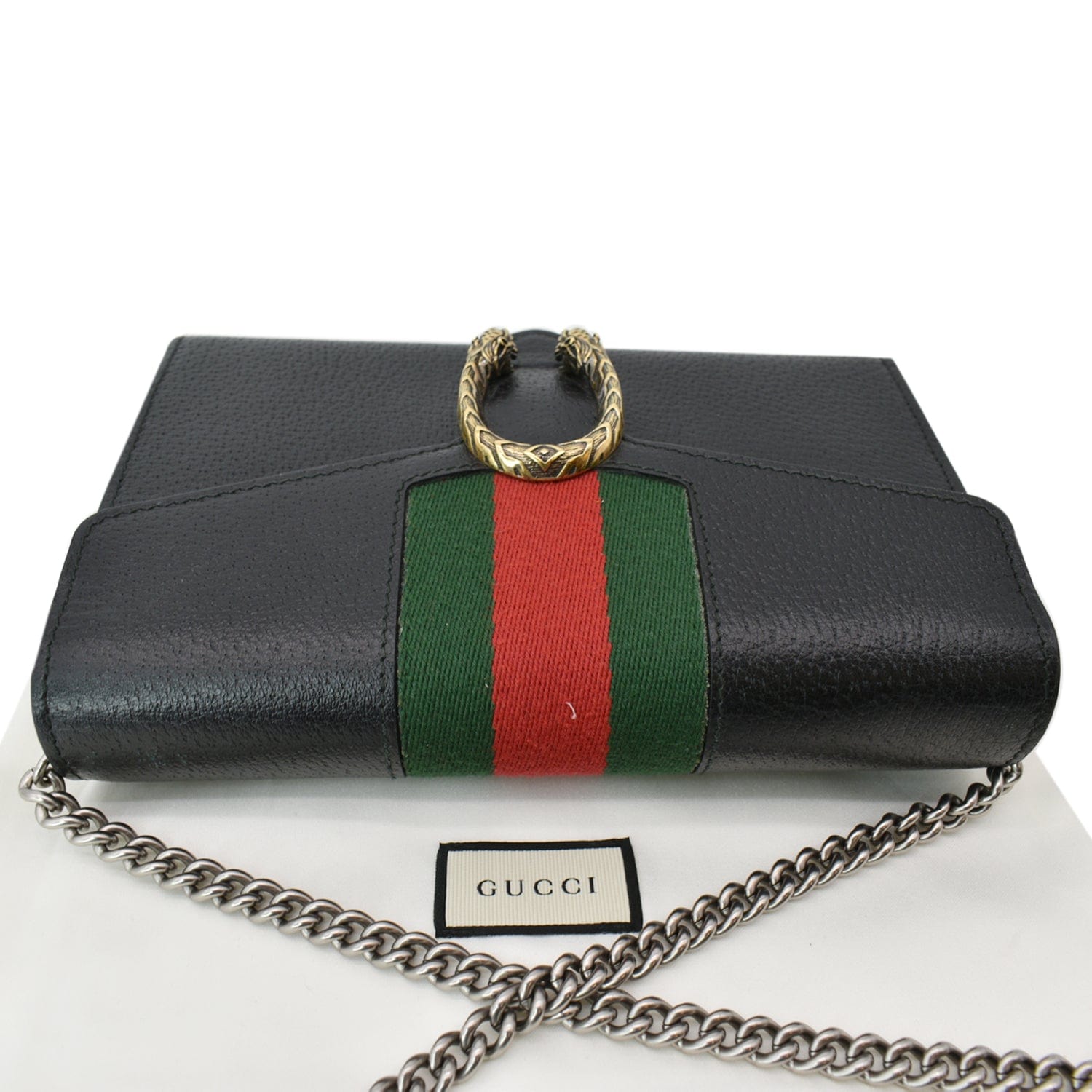 Gucci Dionysus Leather Chain Clutch