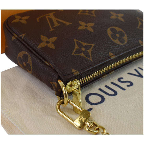 Louis Vuitton Mini Pochette Monogram Canvas Pouch - corner focused