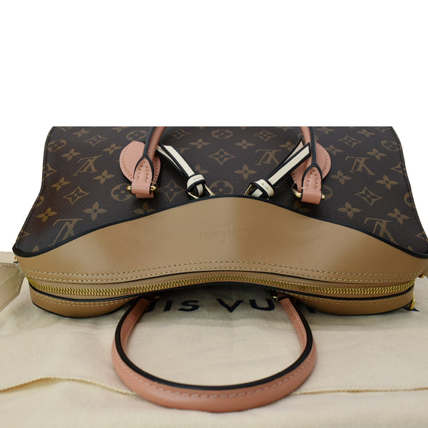 LOUIS VUITTON Tuileries Monogram Canvas Shoulder Bag Sesame Peach Creme