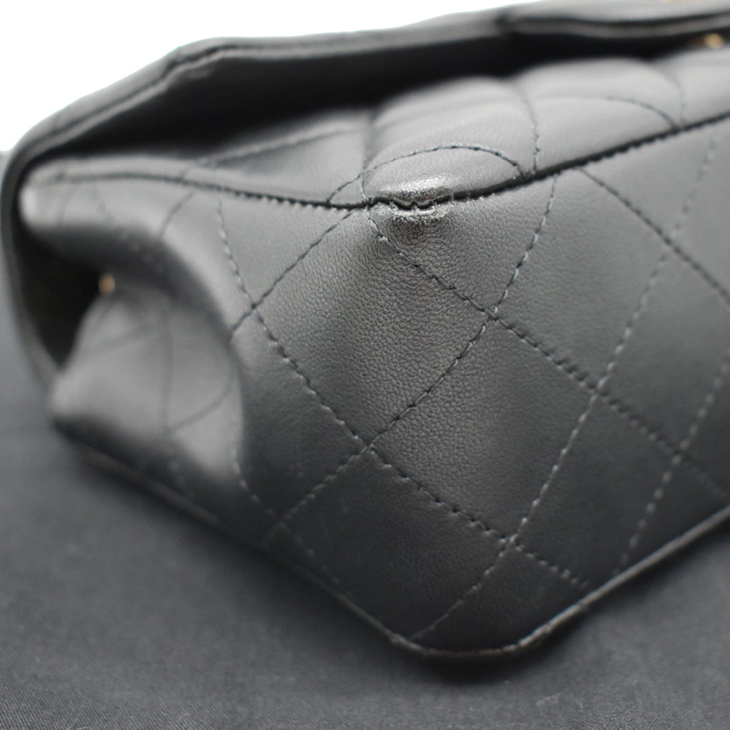 Pleated Minù Black - Pleated Lambskin Leather Shoulder Bag
