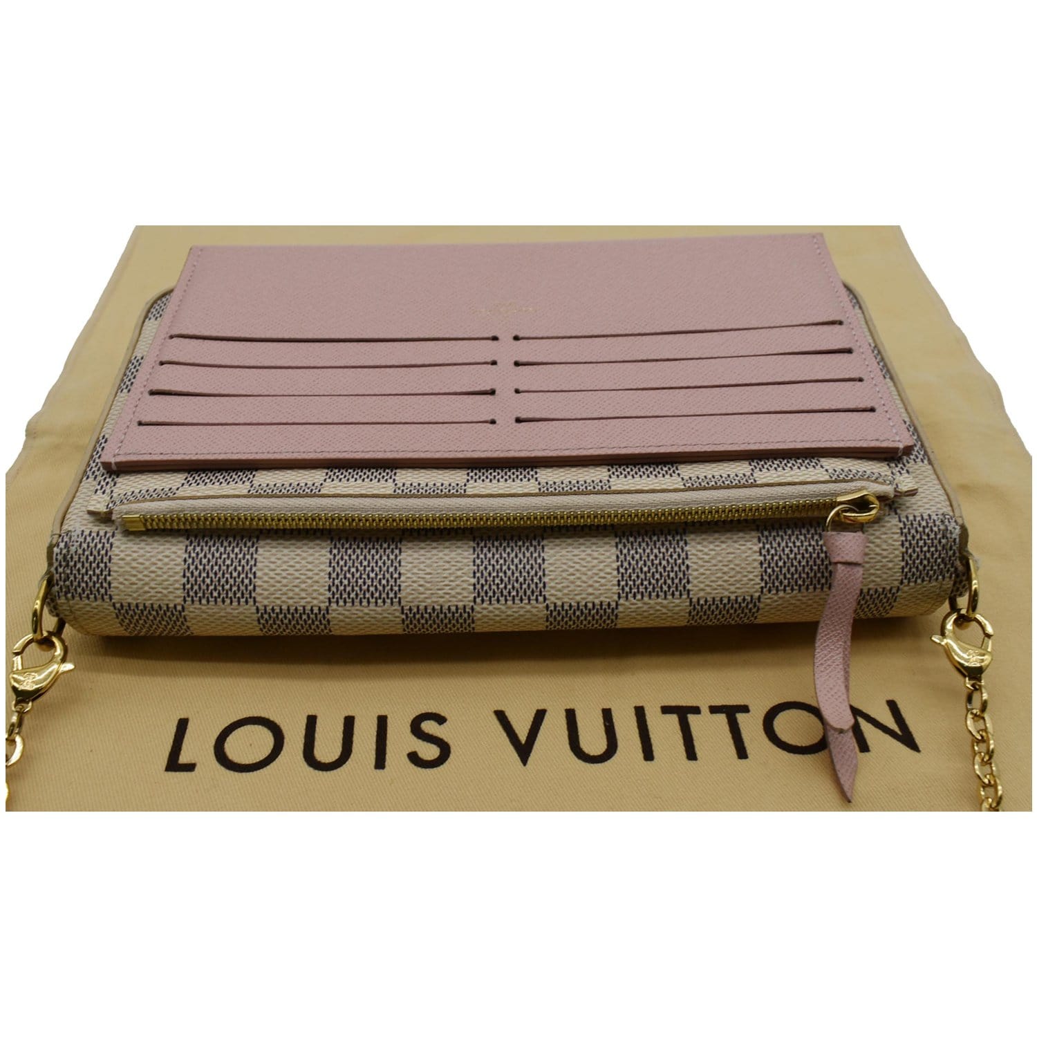 Louis Vuitton Felicie Pochette Damier Azur Canvas