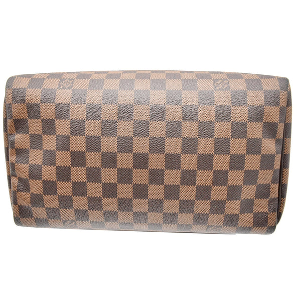LOUIS VUITTON Speedy 30 Damier Ebene Satchel Bag Brown