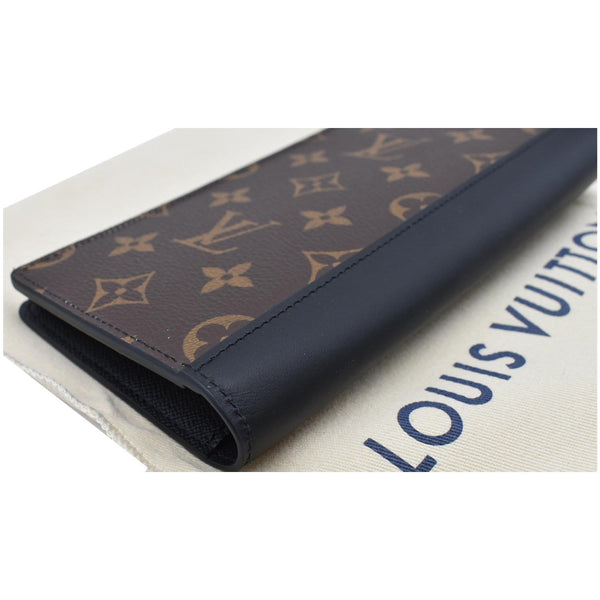 LOUIS VUITTON Brazza Monogram Macassar Wallet Brown