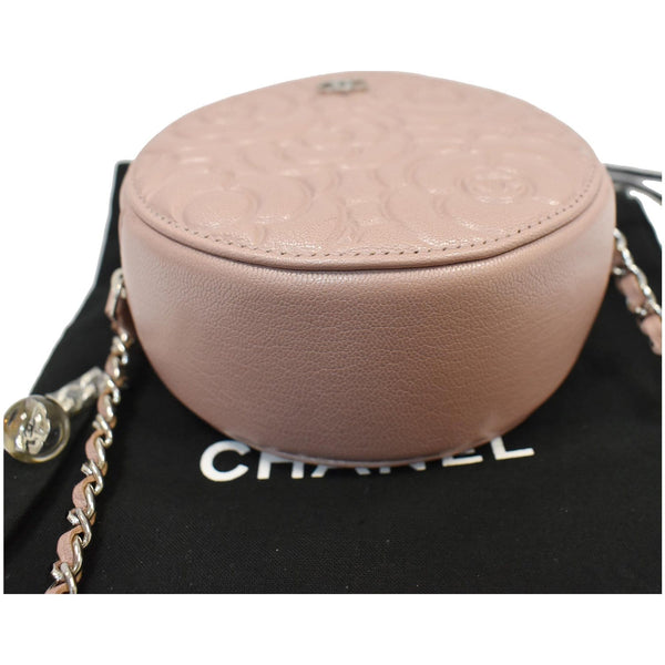 Chanel Camellia Round Leather Crossbody Bag - CC logo | DDH
