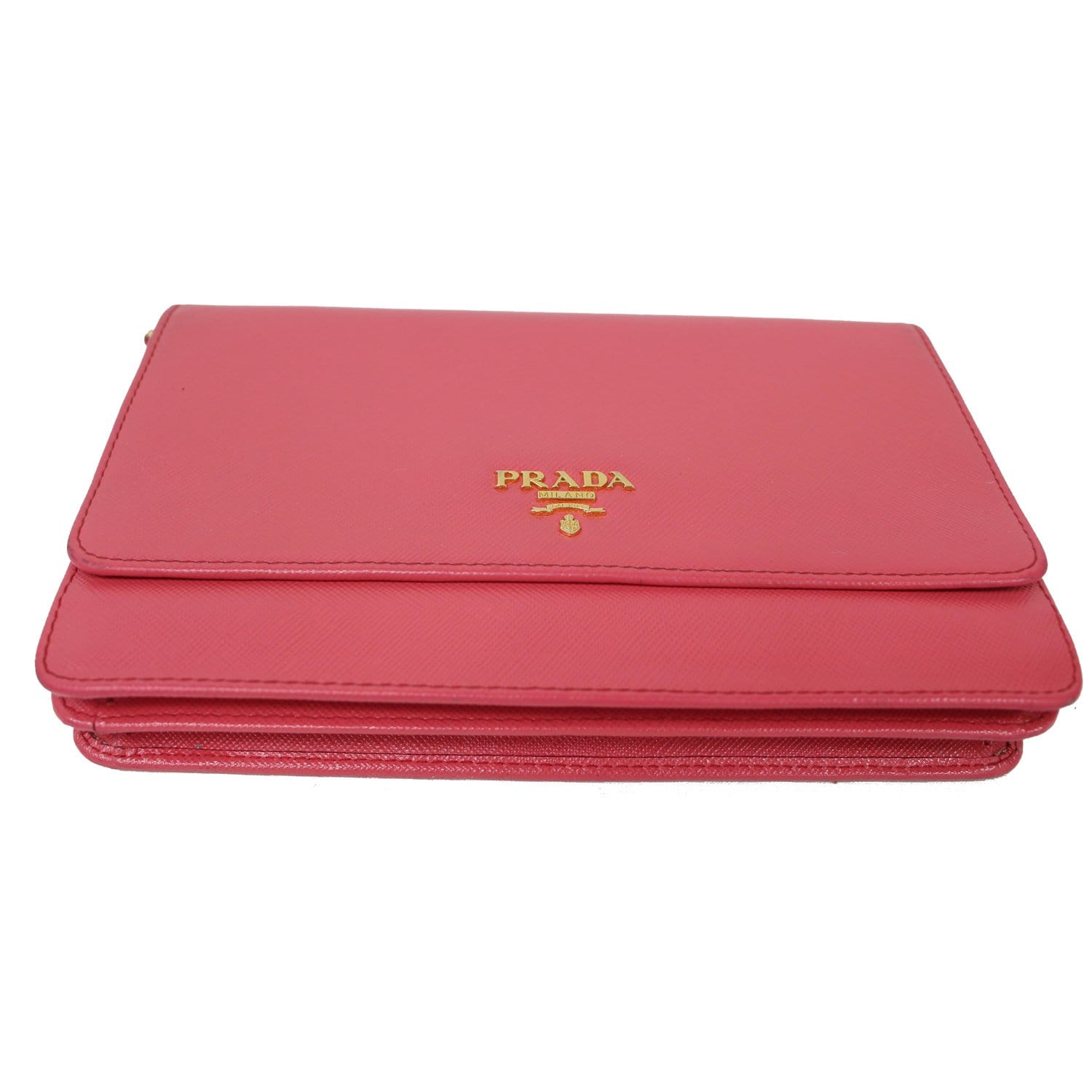 Saffiano leather crossbody bag Prada Pink in Leather - 32539976