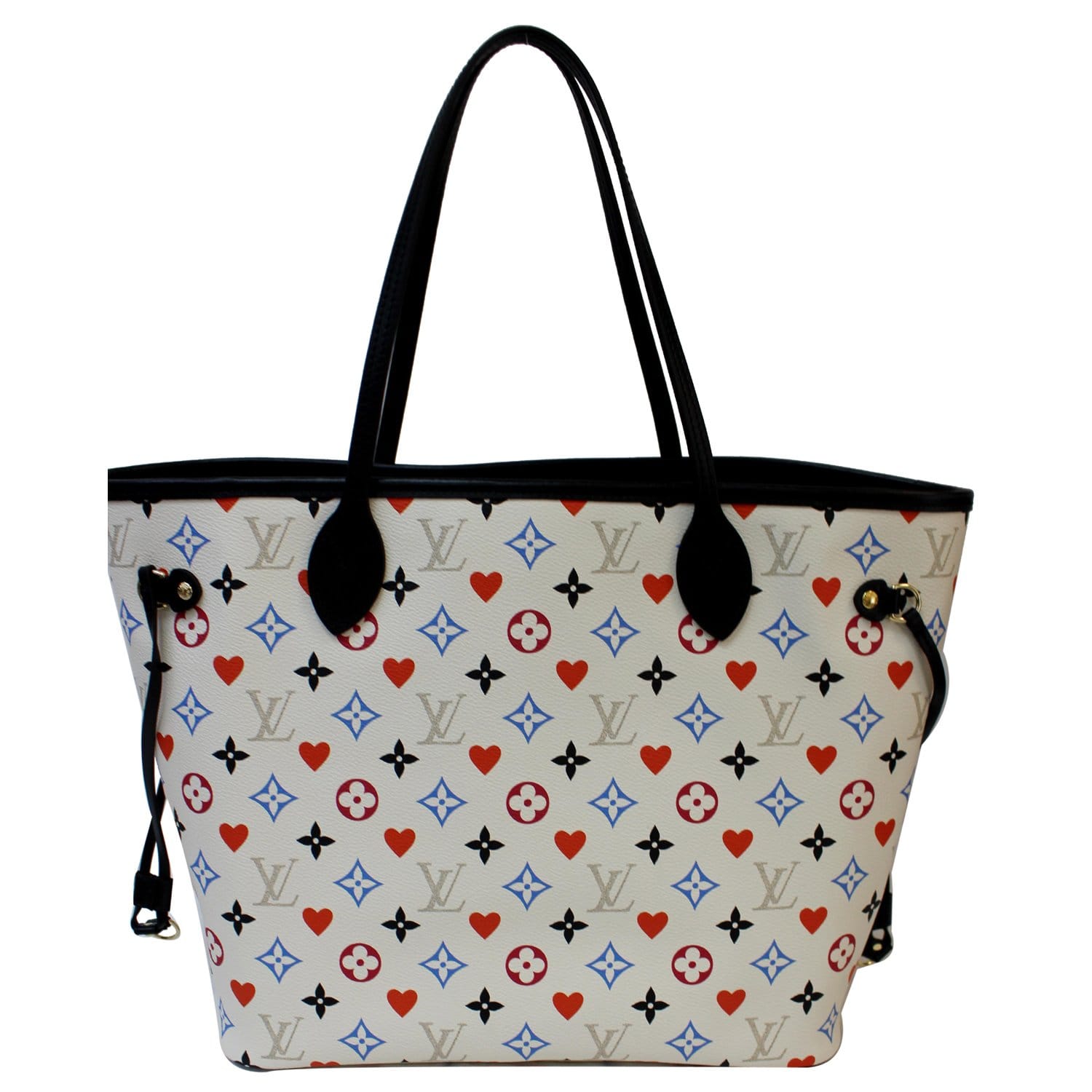 Louis Vuitton Limited Edition White Multicolor Monogram Canvas Game On  Neverfull MM Bag - Yoogi's Closet