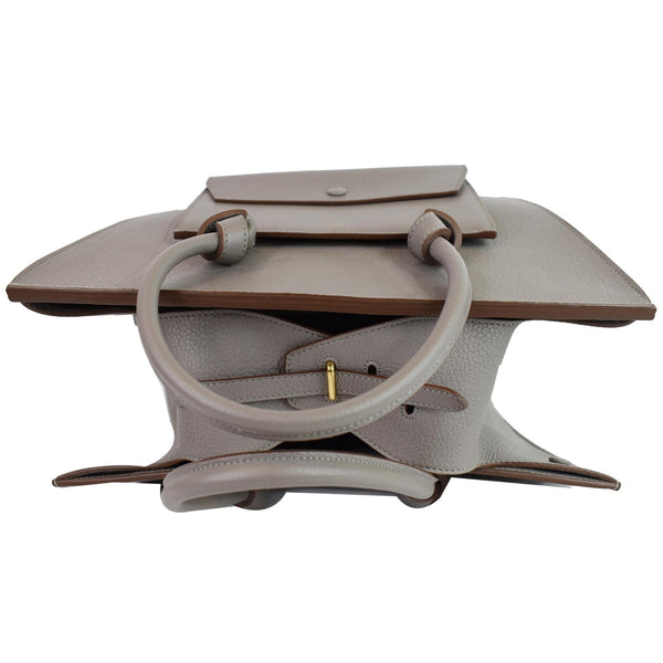 CELINE Tie Knot Mini Leather Tote Bag Grey