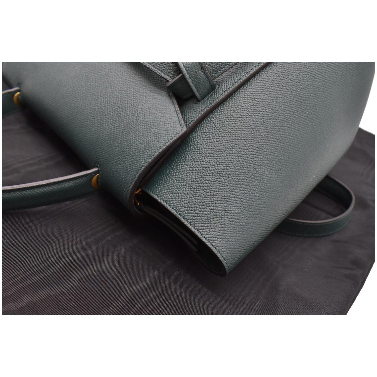 CELINE Grained Calfskin Mini Belt Bag Black | FASHIONPHILE