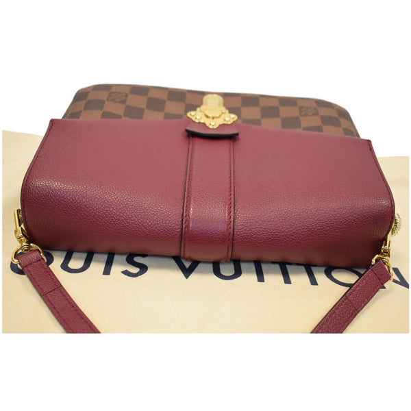 LOUIS VUITTON Clapton Damier Ebene Crossbody Bag Raisin