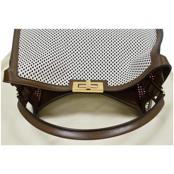 Preloved Fendi Peekaboo X-Lite Large Perforated Leather bag