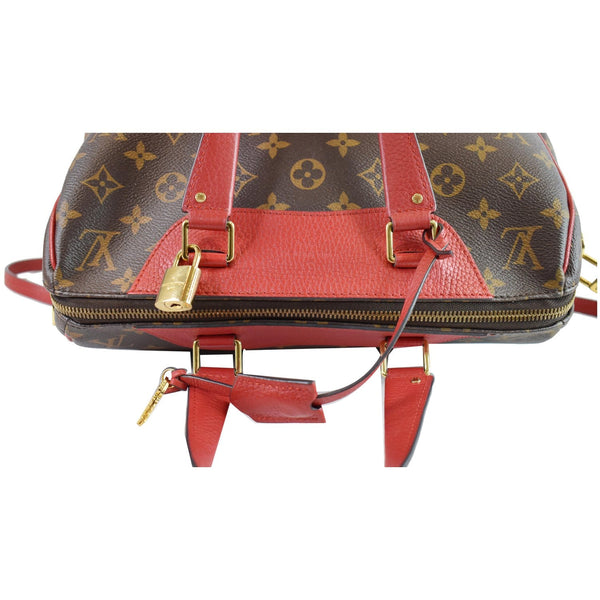 LOUIS VUITTON Retiro NM Monogram Canvas 2Way Shoulder Bag Red