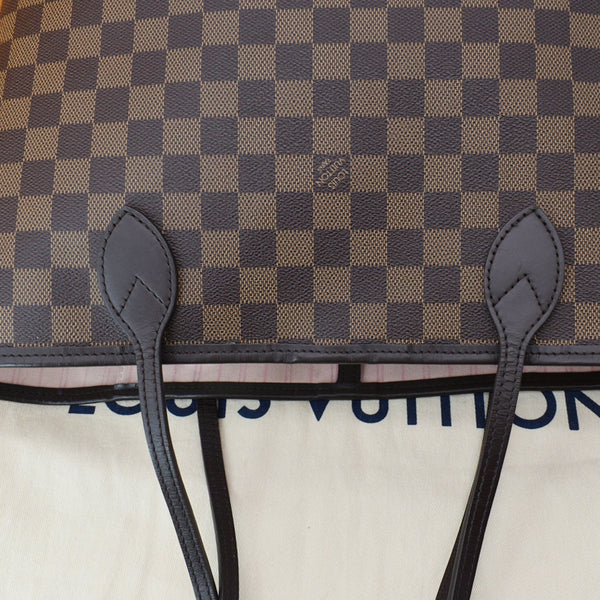 LOUIS VUITTON Neverfull MM Damier Ebene Tote Bag Brown - Hot Deals