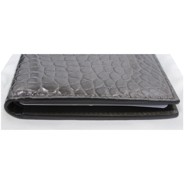 Gucci Bi-Fold Crocodile Leather Wallet side preview