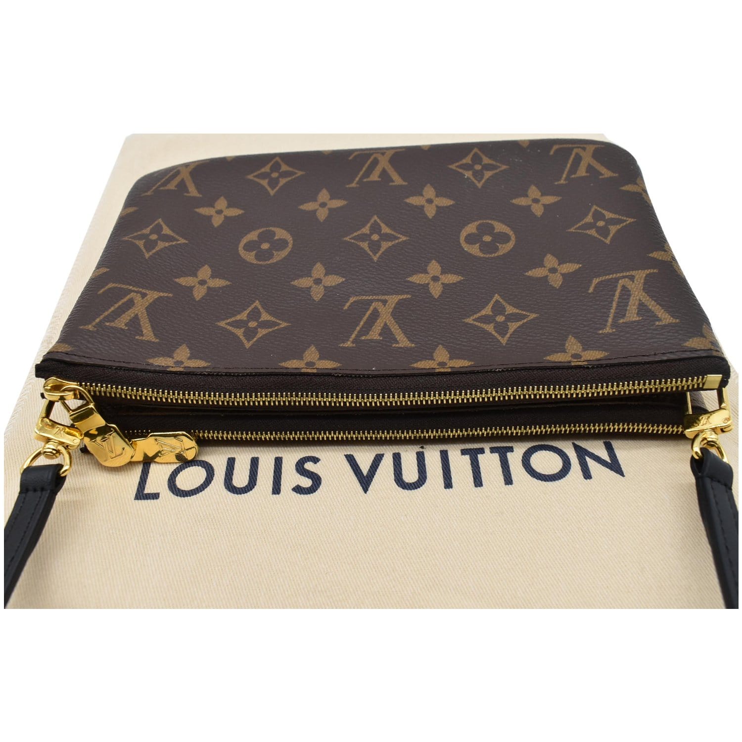 Louis Vuitton Double Zip Pochette Monogram Giant Reverse – ＬＯＶＥＬＯＴＳＬＵＸＵＲＹ