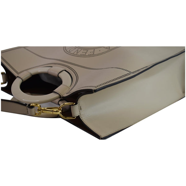 Fendi Runaway Large Perforated Leather Shopper handbag