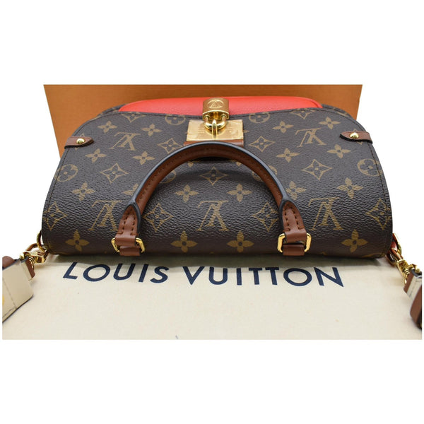 LOUIS VUITTON Vaugirard Monogram Canvas Shoulder Bag Coquelicot