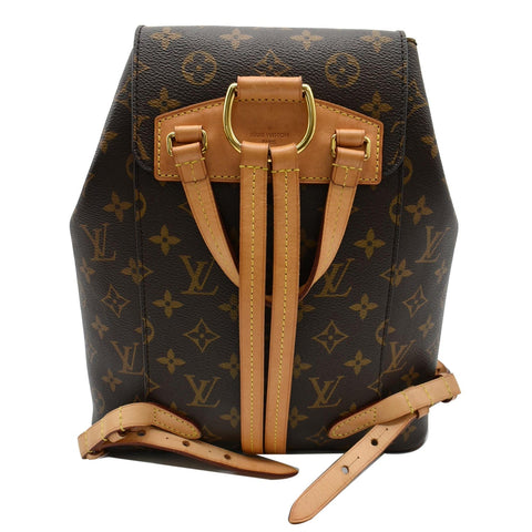 LOUIS VUITTON Montsouris NM Monogram Canvas Backpack Bag Brown