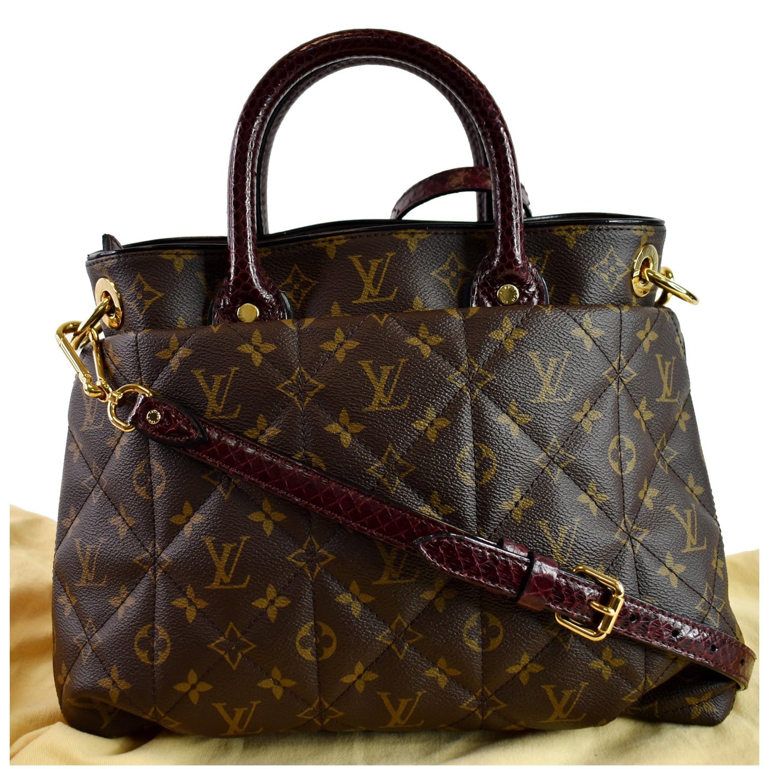 Louis Vuitton Ostrich & Snakeskin-Trimmed Etoile Exotique GM - Brown Totes,  Handbags - LOU728192