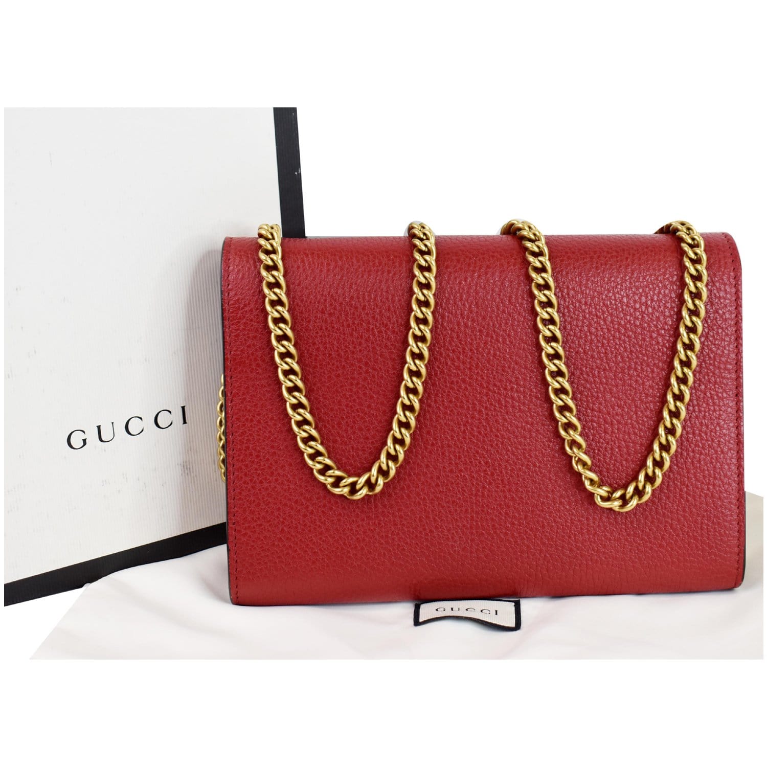 Buy Gucci Gucci Leather Chain Bag/crossbody Bag 2023 Online