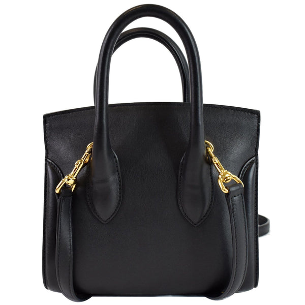 ALEXANDER MCQUEEN Heroine 21 Mini Leather Tote Bag Black