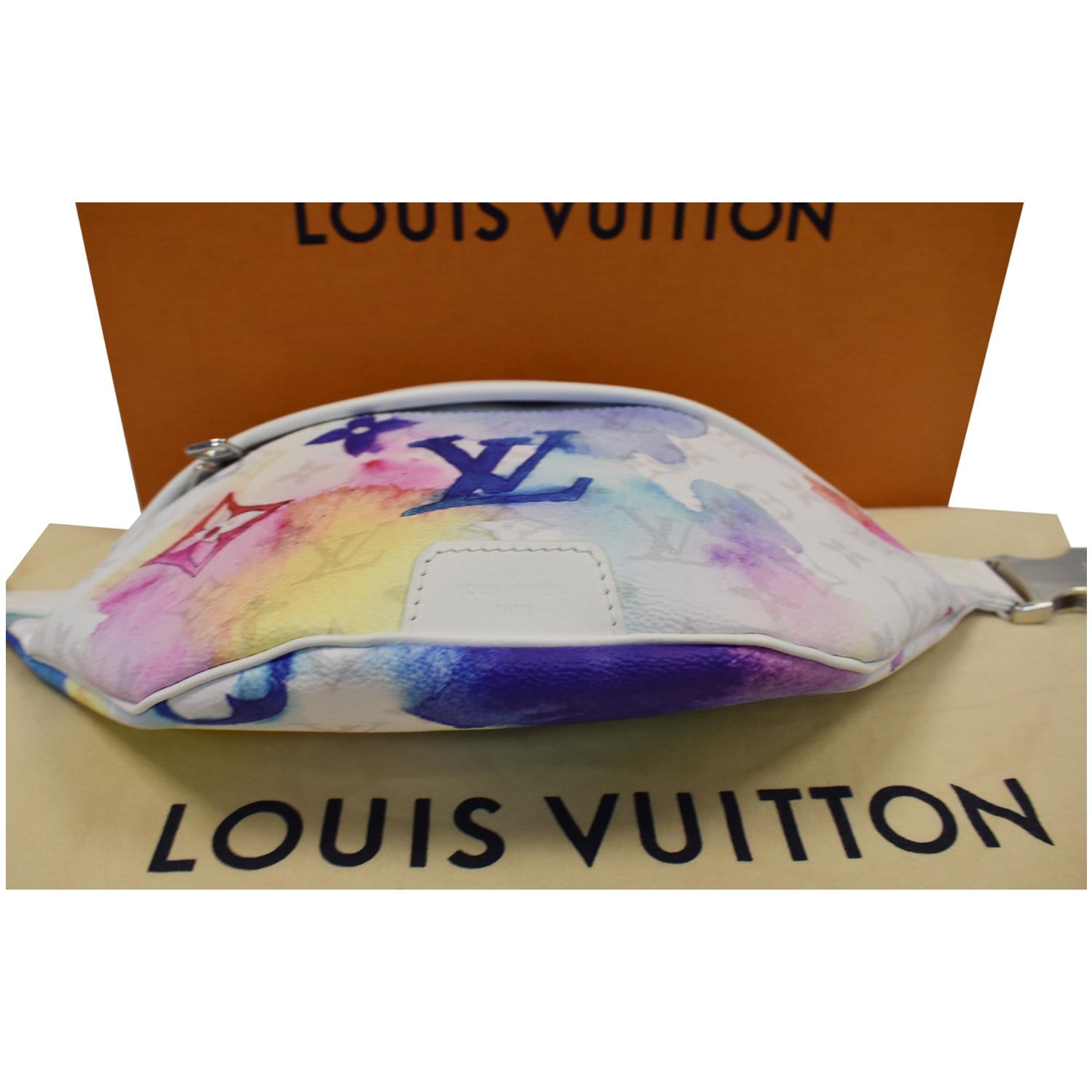 Louis Vuitton M45759 LV Discovery Bumbag PM Bag in Monogram Watercolor Blue  coated canvas Replica sale online ,buy fake bag