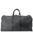 LOUIS VUITTON Keepall Bandouliere 55 Monogram Eclipse Travel Bag Black