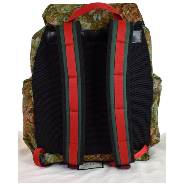 Gucci Floral Brocade Leather Backpack Bag belts