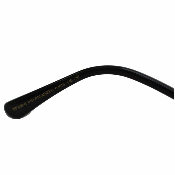 TOM FORD FT0636-K 01D 62 Shiny Black Sunglasses Grey Polarized Lens