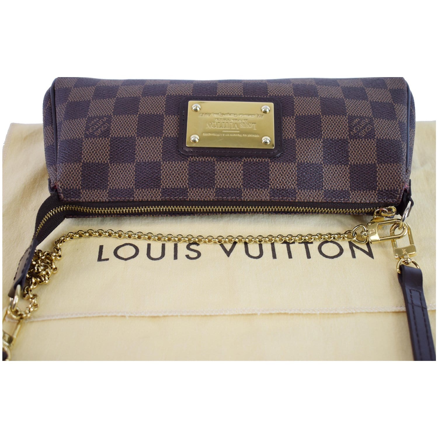 Louis Vuitton Damier Ebene Eva Clutch - Brown Clutches, Handbags