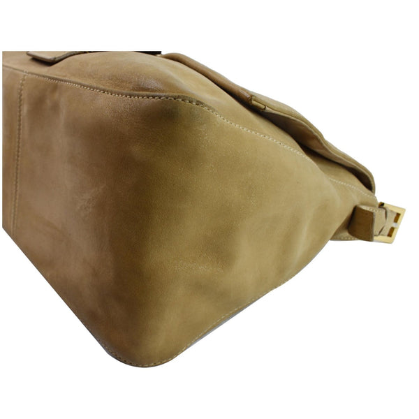 FENDI Mama Forever Large Flap Leather Shoulder Bag Yellow