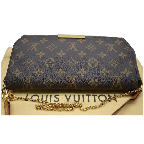 LOUIS VUITTON Favorite MM Monogram Canvas Crossbody Bag Brown