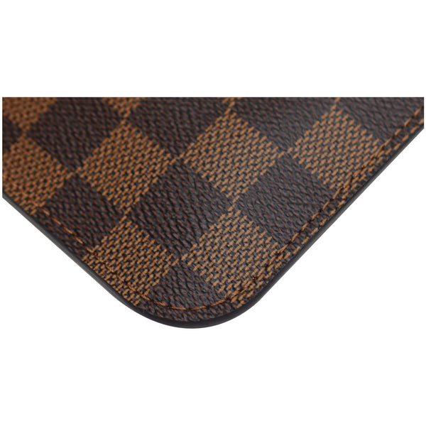 LOUIS VUITTON  Pochette Wristlet Pouch Monogram Canvas Neverfull MM Brown