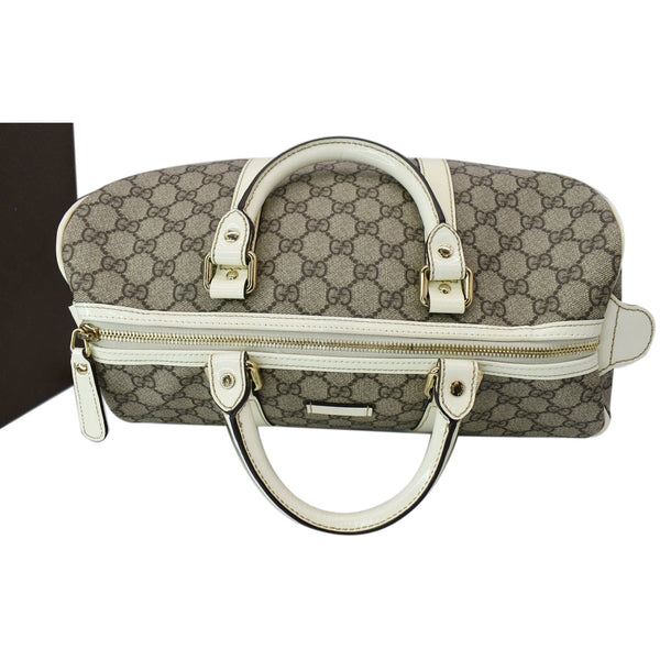 GUCCI GG Plus Joy Monogram Canvas Boston Bag Beige 193603