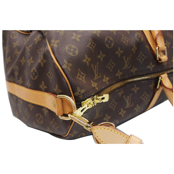 Louis Vuitton Keepall 60 Bandouliere Monogram Travel Bag - zip