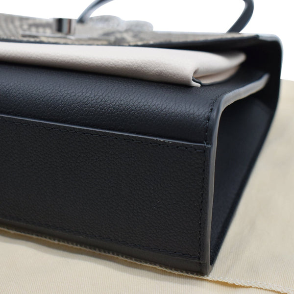 LOUIS VUITTON MyLockme BB Python Leather Crossbody Bag Black