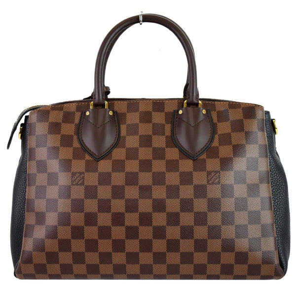 LOUIS VUITTON Normandy Damier Ebene Satchel Bag Brown
