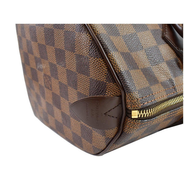 LOUIS VUITTON Speedy 30 Damier Ebene Satchel Handbag Brown