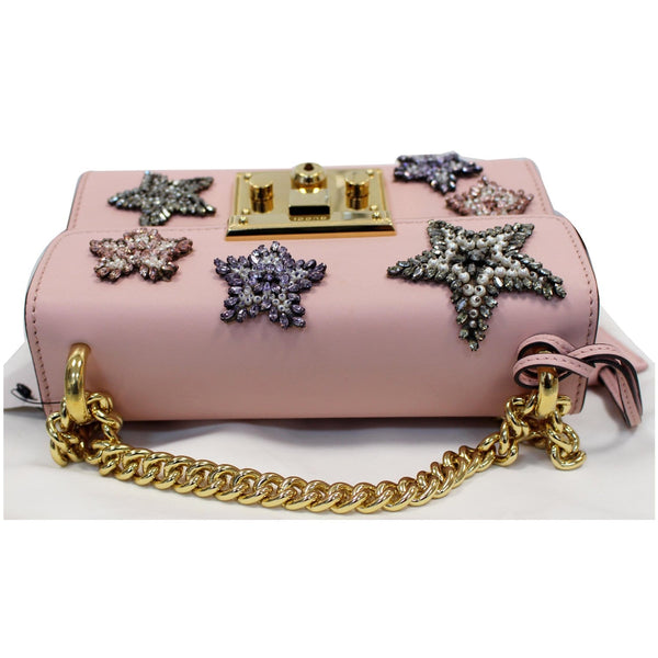 Gucci Padlock Star Small Embroidered side view of bag